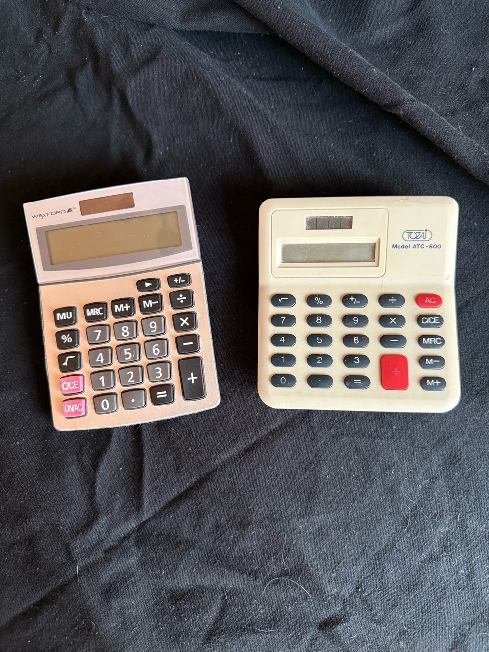 Vintage handheld Calculators